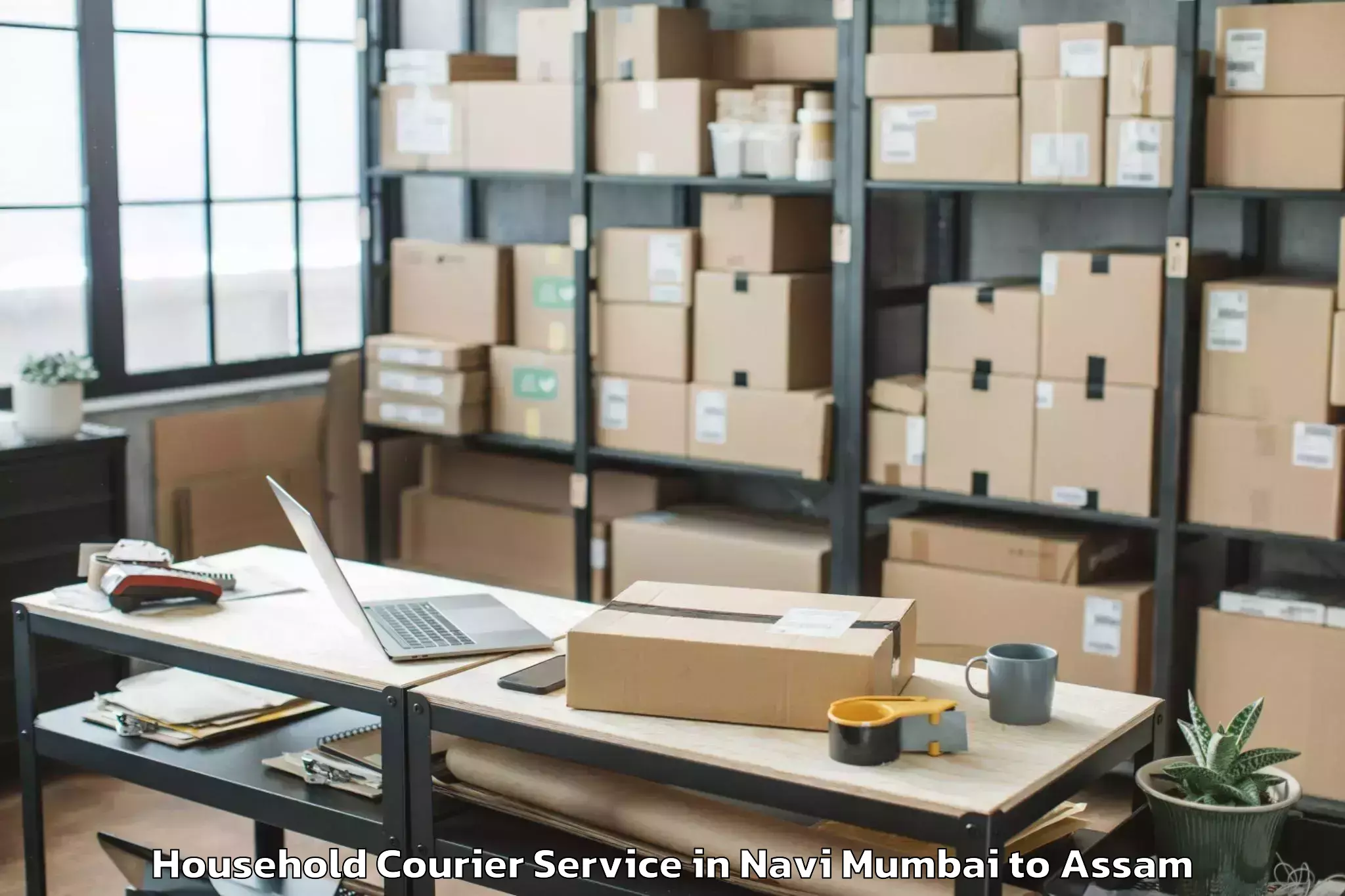 Affordable Navi Mumbai to Sonabarighat Household Courier